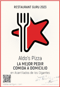 Certificado premio guru 2023 a mejor comida a domicilio