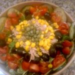 Ensalada mixta con atún